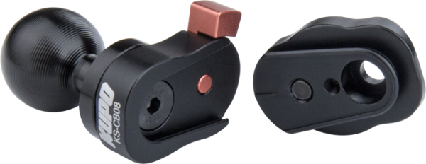 KUPO KS-409 Dia. 26mm Ball with 1/4"-20 Female Thread Quick Release Bracket