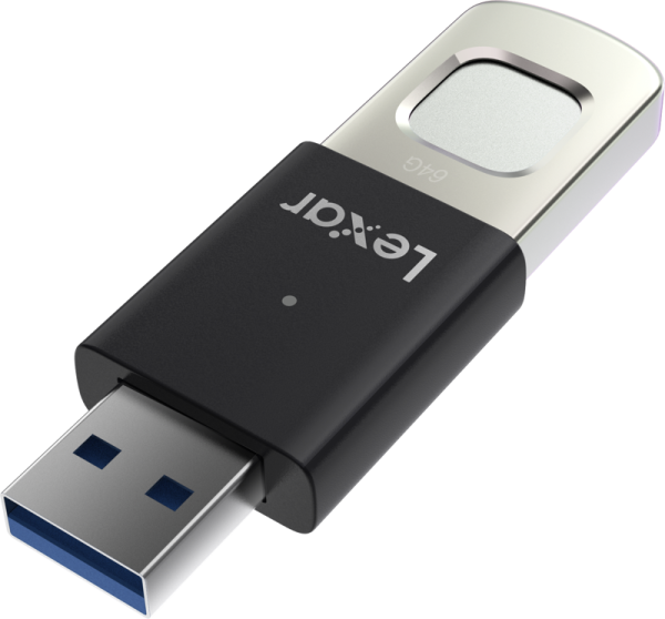 Lexar JumpDrive Fingerprint F35pro USB 3.2 Gen1 - 64GB -muistitikku