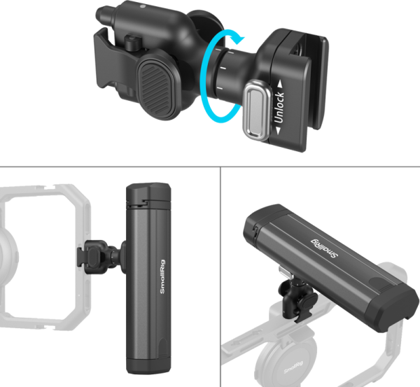 SmallRig 4842 Rotatable Bilateral Quick Release Side Handle