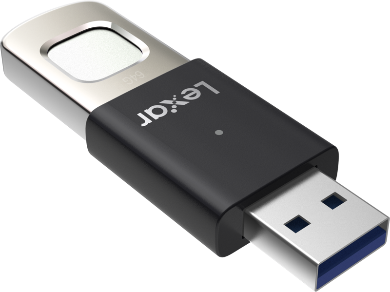 Lexar JumpDrive Fingerprint F35pro USB 3.2 Gen1 - 64GB -muistitikku