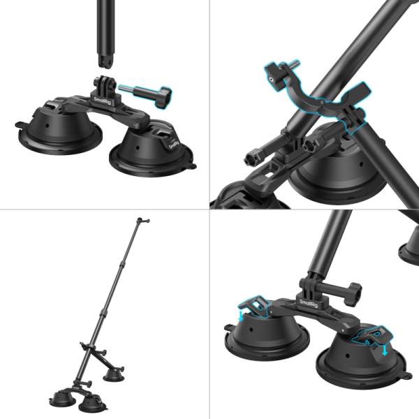 800q-04_128935 SmallRig 4380 Camera Suction Cup Car Mount Kit for Panoramic Shooting