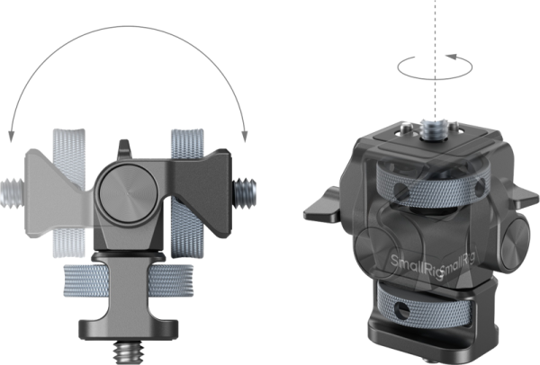800q-05_129084 SmallRig 4886 Swivel and Tilt Adjustable Monitor Support with 1/4"-20 Screws