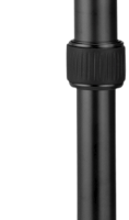 Zhiyun Mini Monopod is a black, foldable monopod with foam handle, strap and three adjustable foot sections.