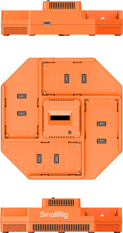 SmallRig 4837 4-Channel Camera Battery Charge NP-F