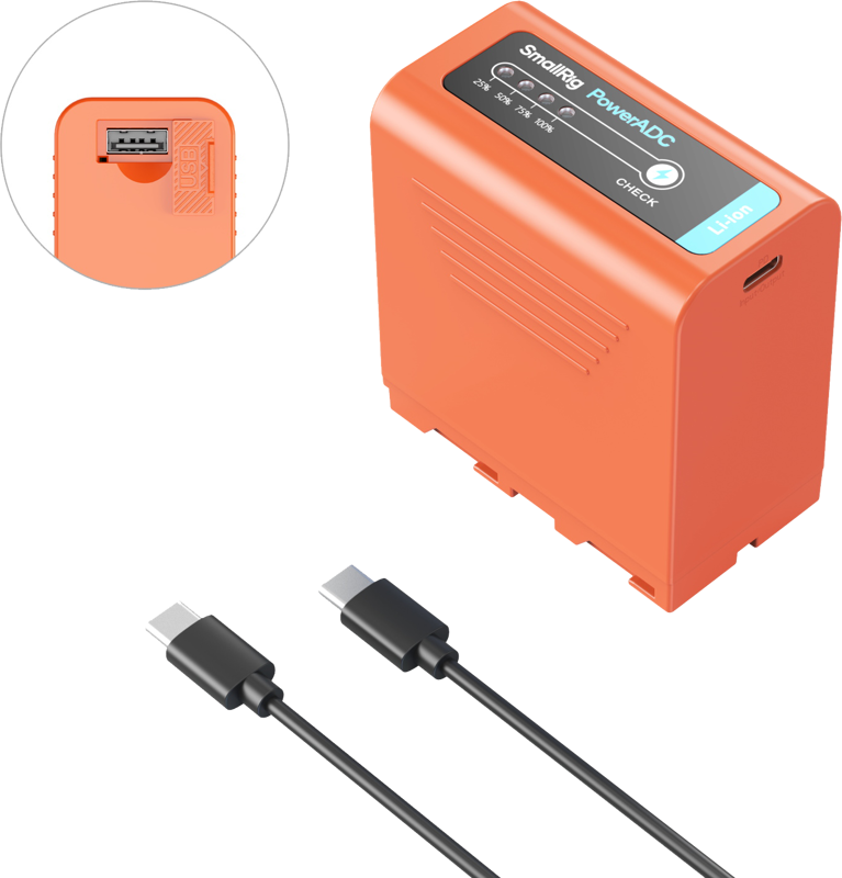SmallRig 4972 USB-C Rechargeable Camera Battery NP-F970