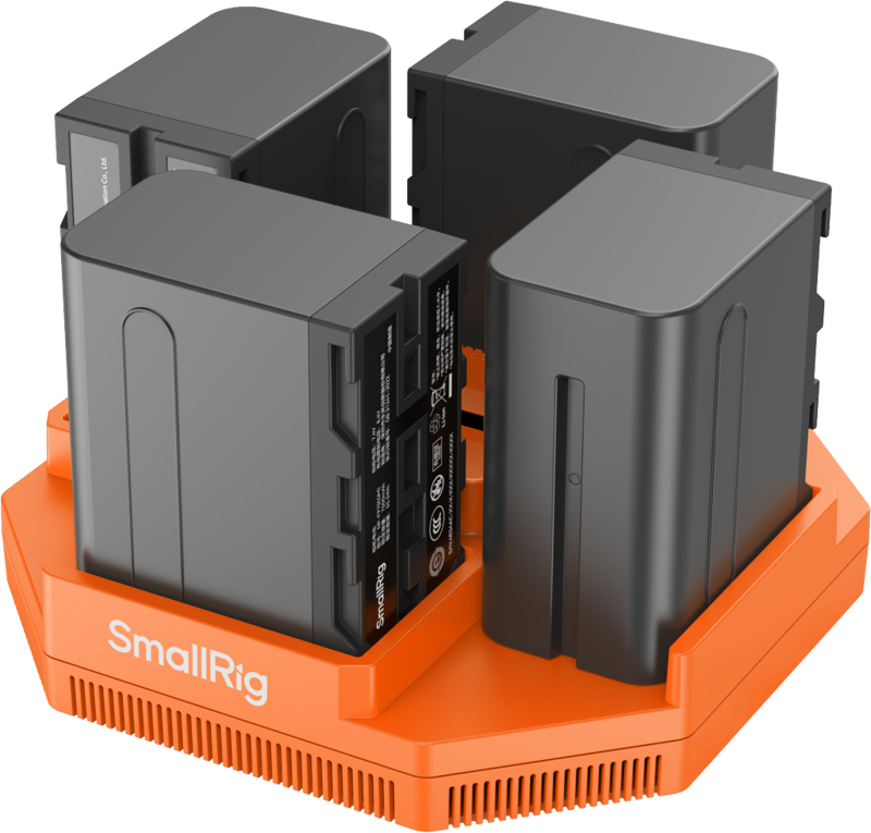 SmallRig 4837 4-Channel Camera Battery Charge NP-F