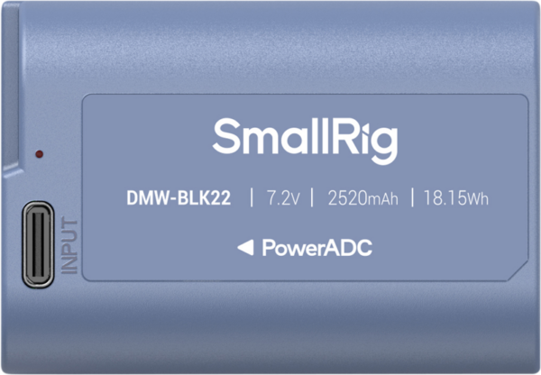SmallRig 4906 USB-C Rechargeable Camera Battery DMW-BLK22