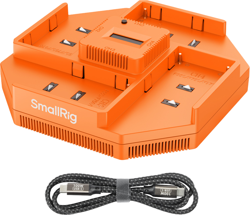 SmallRig 4837 4-Channel Camera Battery Charge NP-F