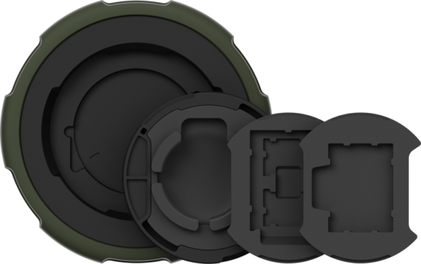800q-04_129690 PolarPro Defender Pro Lens Cap Large (81-90mm) - Black