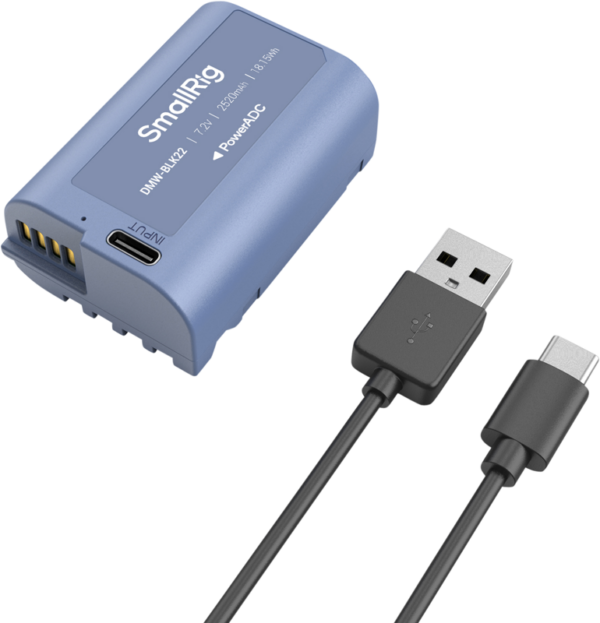 SmallRig 4906 USB-C Rechargeable Camera Battery DMW-BLK22