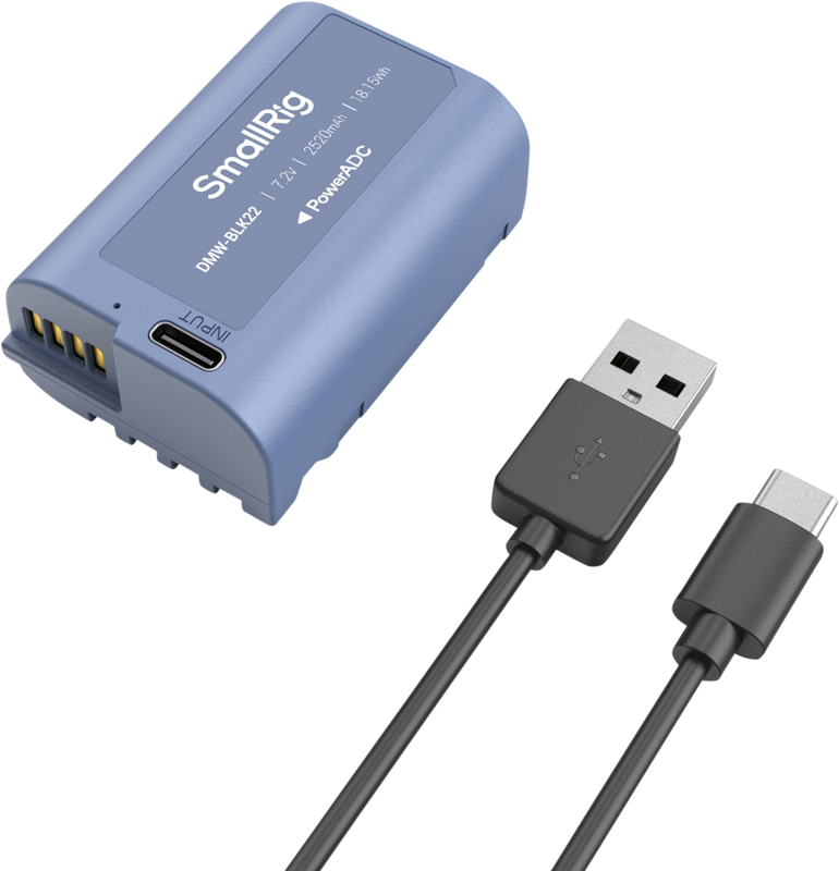 SmallRig 4906 USB-C Rechargeable Camera Battery DMW-BLK22