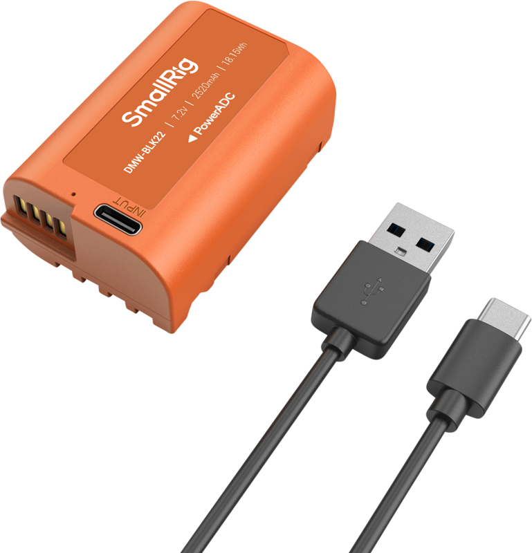 SmallRig 4979 USB-C Rechargeable Camera Battery DMW-BLK22
