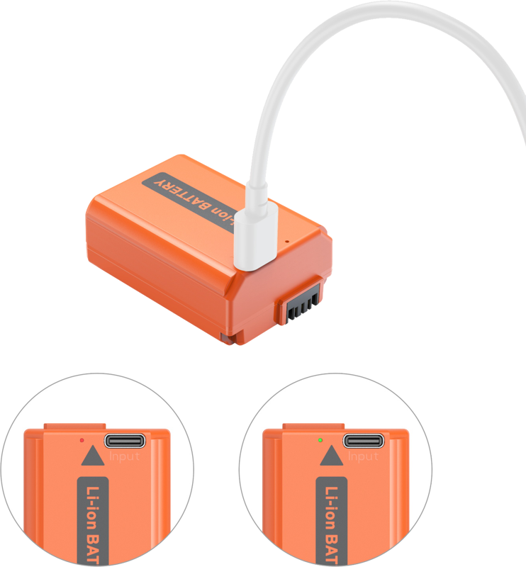 SmallRig 4965 USB-C Rechargeable Camera Battery NP-FW50