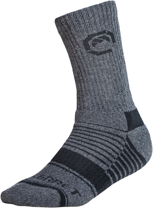 Vallerret Merino Wool Crew Sock - Grey Winter (36-40)