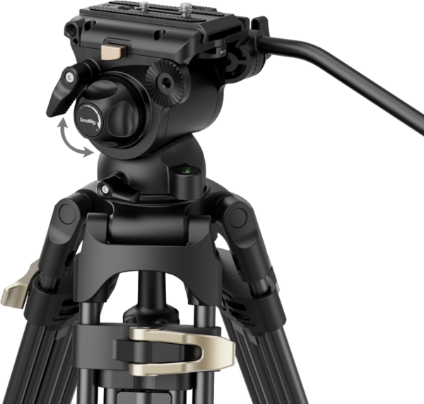 SmallRig 4686 Heavy-Duty Fluid Head Video Tripod Kit AD-01S