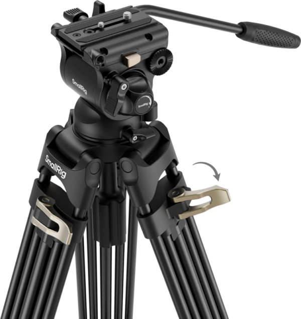 SmallRig 4686 Heavy-Duty Fluid Head Video Tripod Kit AD-01S
