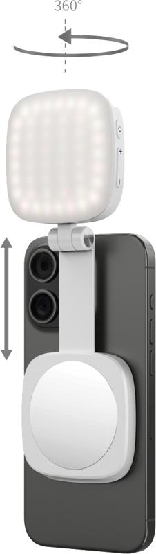 SmallRig 4933 Vibe P48 Detachable Mobile Phone LED Video Light (White)