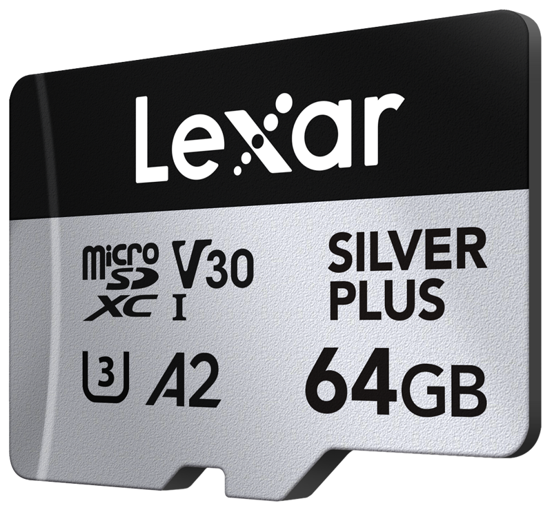 Lexar microSDXC Silver Plus 1066x 64GB memory card