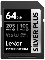 Lexar SDXC Professional SILVER Plus 1066x (V30) 64GB -muistikortti