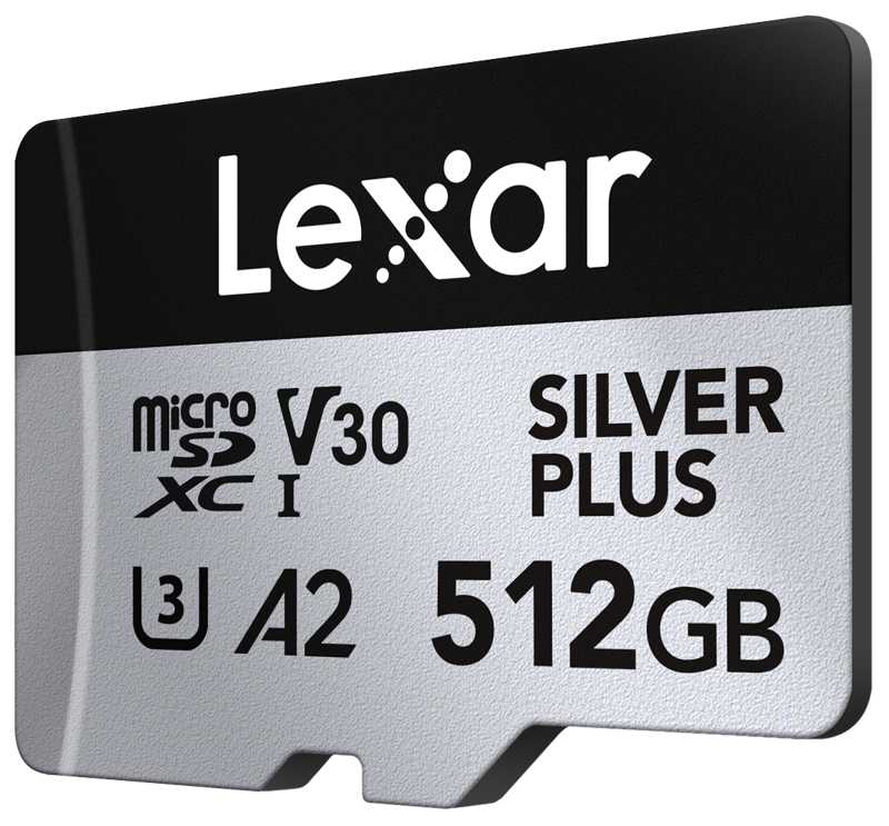 Lexar microSDXC Silver Plus 1066x 512GB -muistikortti
