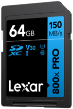 Lexar SDHC 800x Pro UHS-I card - 64GB -muistikortti