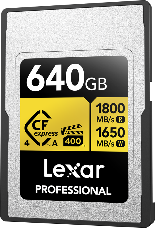Lexar CFexpress 4.0 Pro Gold, VPG400, R1800/W1650 (Type A) 640GB memory card