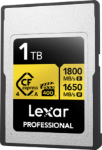 Lexar CFexpress 4.0 Pro Gold, VPG400, R1800/W1650 (Type A) 1TB -muistikortti