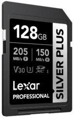 Lexar SDXC Professional SILVER Plus 1066x (V30) 128GB memory card