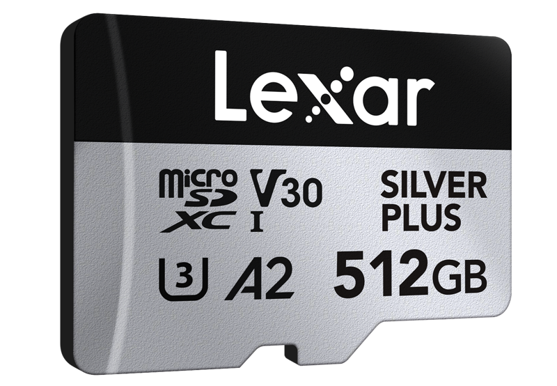 Lexar microSDXC Silver Plus 1066x 512GB -muistikortti