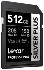 Lexar SDXC Professional SILVER Plus 1066x (V30) 512GB -muistikortti