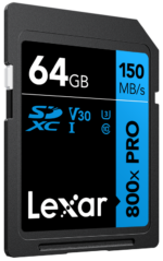 Lexar SDHC 800x Pro UHS-I card - 64GB -muistikortti
