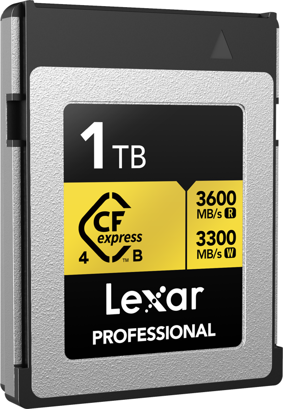 Lexar CFexpress 4.0 Pro Gold R3600/W3300 1TB memory card
