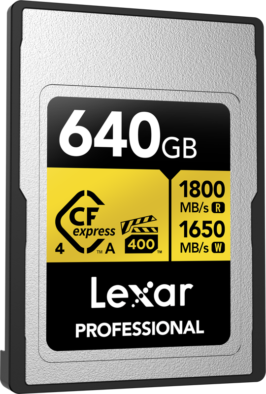 Lexar CFexpress 4.0 Pro Gold, VPG400, R1800/W1650 (Type A) 640GB memory card