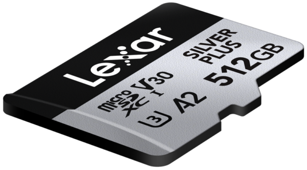 Lexar microSDXC Silver Plus 1066x 512GB -muistikortti