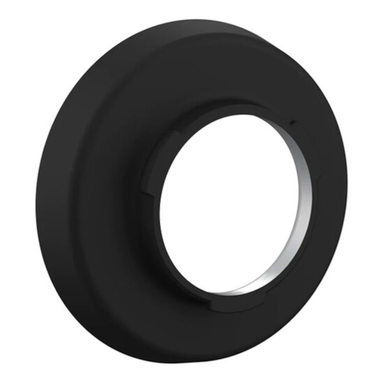 Musta, pyöreä MagMod XL Godox Mount, jossa on suuri keskireikä ja sileät, tasaiset reunat, näkyy valkoista taustaa vasten.