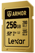 Lexar SDXC ARMOR Gold UHS-II IP68 R280/W210 256GB -muistikortti