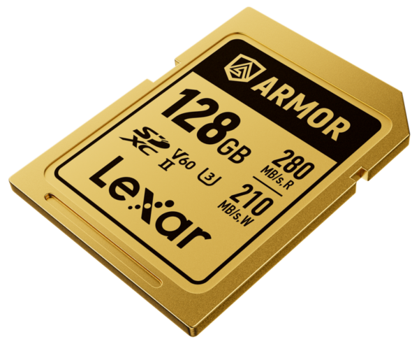 Lexar SDXC ARMOR Gold UHS-II IP68 R280/W210 128GB -muistikortti