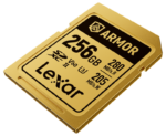 Lexar SDXC ARMOR Gold UHS-II IP68 R280/W210 256GB -muistikortti