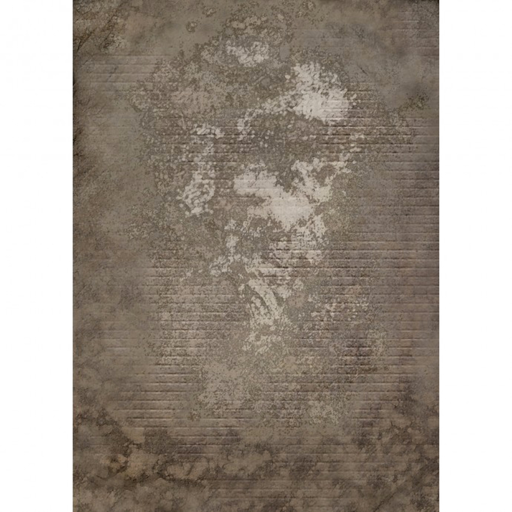 Westcott X Drop Vinyl Backdrop Weathered Wall 1,52 x 2,13 m has a textured, weathered surface with irregular brown and grey patterns, faint horizontal lines and varying tones that give a realistic, aged look.