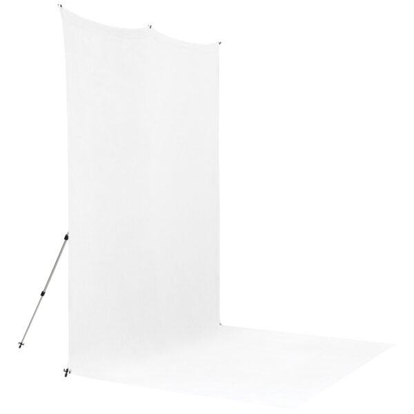 Westcott X Drop Pro Wrinkle-Resistant Backdrop Kit - High Key White Sweep (2,4 x 3,9 m)