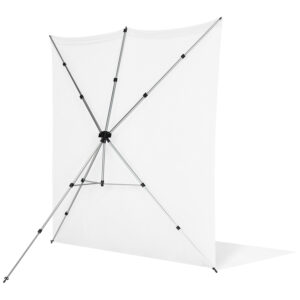 Westcott X Drop Pro Wrinkle-Resistant Backdrop Kit - High Key White Sweep (2,4 x 3,9 m)