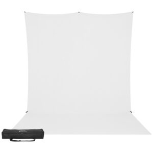 Westcott X Drop Pro Wrinkle-Resistant Backdrop Kit - High Key White Sweep (2,4 x 3,9 m)