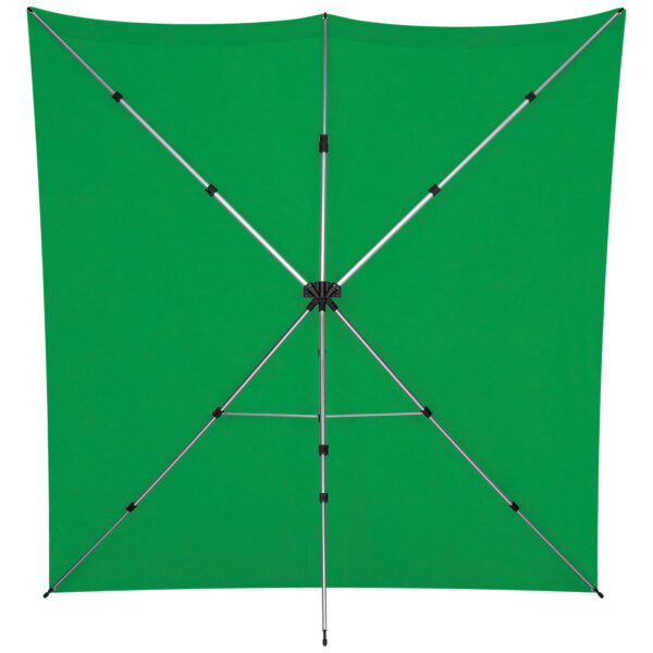 Westcott X Drop Pro Wrinkle-Resistant Backdrop Kit - Chroma Key Green Screen (2,4 x 2,4 m)