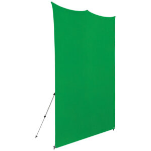 Westcott X Drop Pro Wrinkle-Resistant Backdrop Kit - Chroma Key Green Screen (2,4 x 2,4 m)