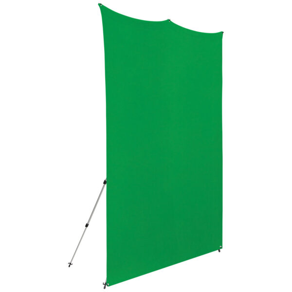 Westcott X Drop Pro Wrinkle-Resistant Backdrop Kit - Chroma Key Green Screen (2,4 x 2,4 m)