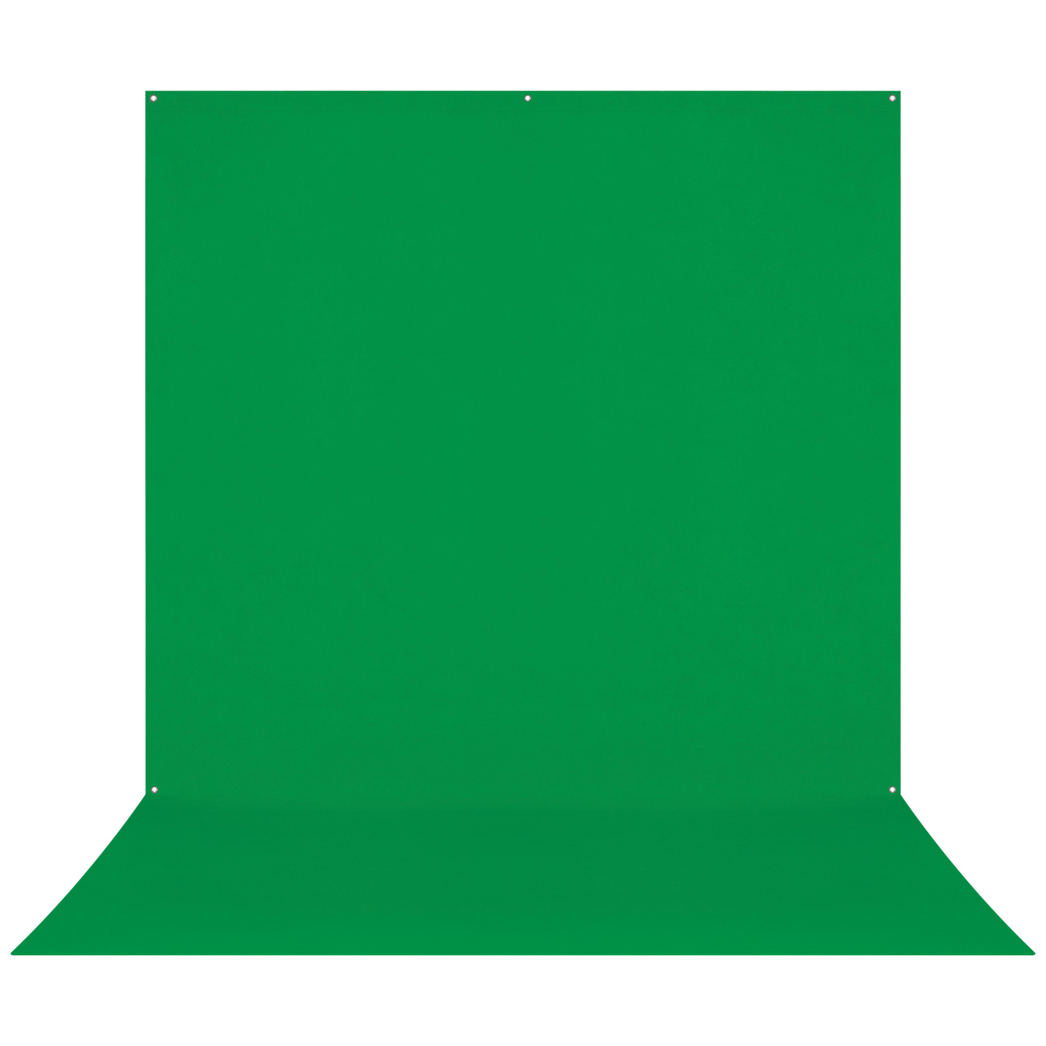 Westcott X Drop Pro Wrinkle-Resistant Backdrop Kit Chroma Key Green (244 x 396 cm) tarjoaa tasaisen, saumattoman taustan, joka on ihanteellinen valokuvaukseen tai videotuotantoon green screeninä.