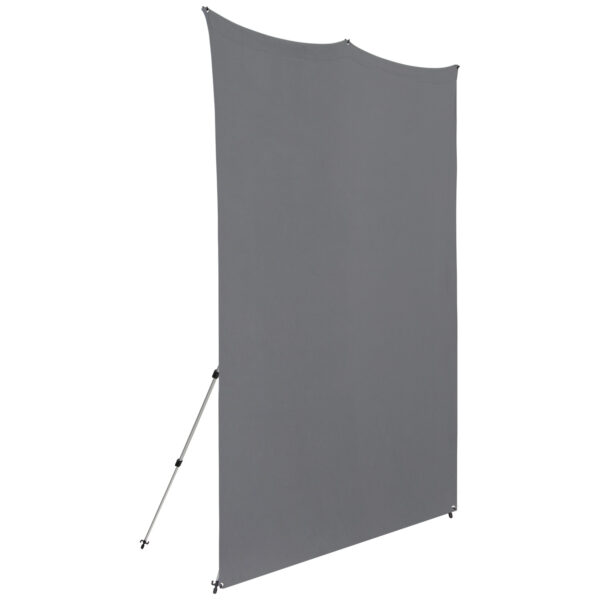 Westcott X Drop Pro Wrinkle-Resistant Backdrop Kit - Neutral Grey (2,4 x 2,4 m)