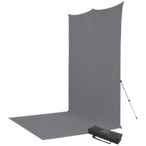 Westcott X Drop Pro Wrinkle-Resistant Backdrop Kit - Neutral Grey Sweep (2,4 x 4 m)