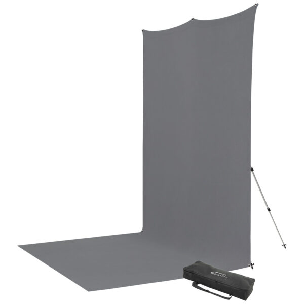 Westcott X Drop Pro Wrinkle-Resistant Backdrop Kit - Neutral Grey Sweep (2,4 x 4 m)