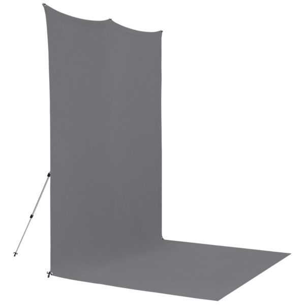 Westcott X Drop Pro Wrinkle-Resistant Backdrop Kit - Neutral Grey Sweep (2,4 x 4 m)